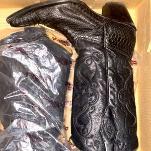 Genuine Leather Cowboy Corral Boots